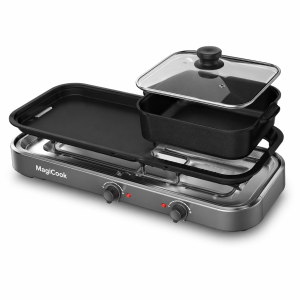 MagiCook Dual Zone Indoor Electric Grill for Healthy BBQ Cooking 6320