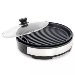 MagiCook HY‑6525 electric smokeless grill with removable plate and adjustable temperature control. Ideal for indoor BBQ, healthy cooking, and OEM supply for global buyers.
