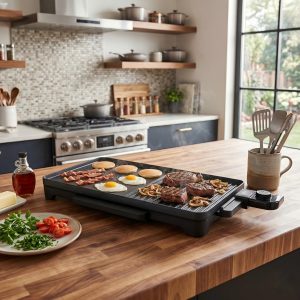 MagiCook™ Duo-Zone XL Electric Indoor/Outdoor Grill (Model: HY-6325)