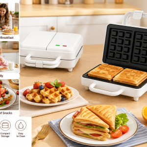 MagiCook 6612 Sandwich Maker with Timer – Multi Function Non Stick Breakfast Machine