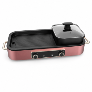 commercial induction cooker style listing for MagiCook HY-6319 multi cooker with grill plate and hot pot