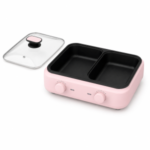 Dual Hot Pot Multi Cooker with Nonstick Grill Plate | MagiCook HY-6117A