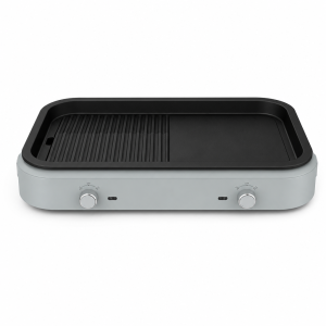 Multi Grill HY-6320 electric countertop grill with dual-zone black plate and silver housing